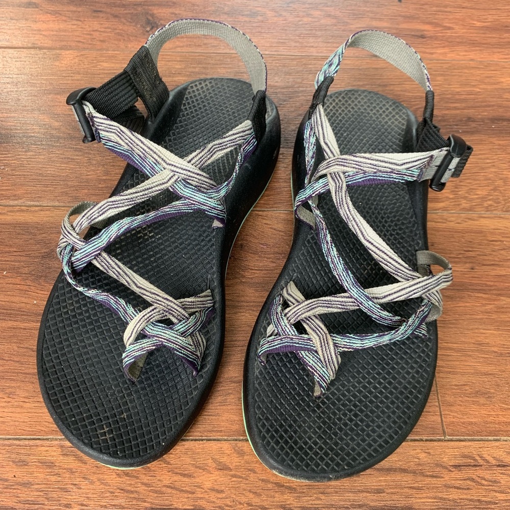 CHACO Blue Double Strap Sandals